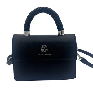 CXL by Christian Lacroix Jardin Braided Handle Crossbody Bag in Black - Picture 1 of 11