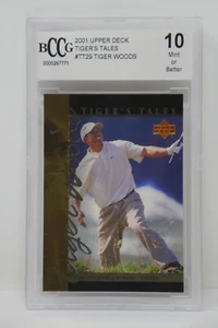 Tiger's Tales 2001 Upper Deck #TT29 Tiger Woods novato BCCG 10 como nuevo o mejor - Imagen 1 de 4