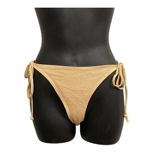 Bikini Bottoms Size M / 12 Cotton On Body Tie Side Cheeky Bathers Yellow Gingham - Picture 1 of 11