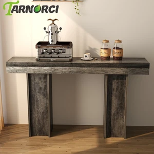 54.33" Console Table Retro Accent Side Stand Sofa Entryway Hall Display Storage - Picture 1 of 12