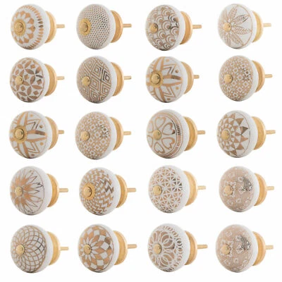 Möbelgriffe Möbelgriff Möbelknöpfe Schrank Tür Küche Gold Edel Serie Roy 0-20 - Bild 1 von 2