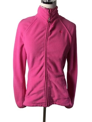 Jaqueta de lã Lilly Pulitzer rosa zíper completo tamanho XS X-pequena feminina - Imagem 1 de 4