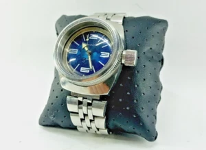 Custom Watch Vostok Amphibian Vintage USSR mechanical 2209 Blue SEKONDA Dial - Picture 1 of 22