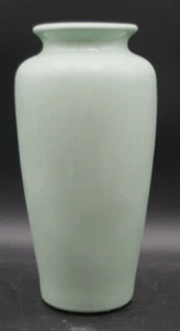 Schöne grüne Meer Schaum Vase 12,5" hoch atemberaubende Einfachheit Wohnkultur - Bild 1 von 6
