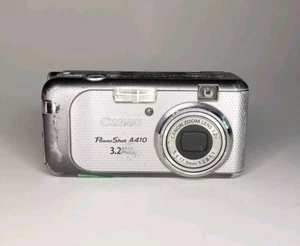 (FOR PARTS) Canon PowerShot A410 3.2MP Digital Camera Silver CCD  - Photo 1 sur 6