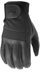 HIGHWAY 21 Jab Perforated Gloves, Black, Small - Picture 1 of 4