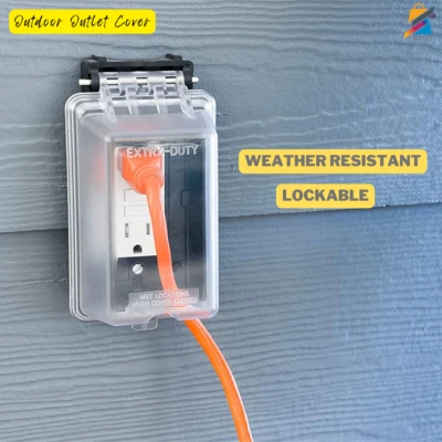 Outdoor Weatherproof Outlet Cover - Single Gang Electrical Box, UL Listed - Image 1 of 4