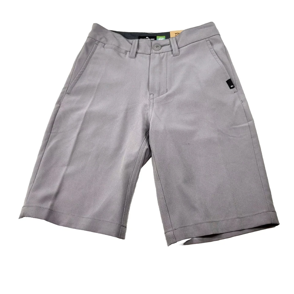 Quiksilver Youth Shorts Regular Fit Size 30/16 Gray ocean Amphibian 37