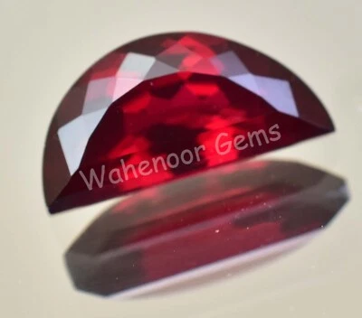 Natürlich Pyrop Granat 8.75 Karat Halbmond Schliff Zertifiziert Mosambik Lose - Bild 1 von 4