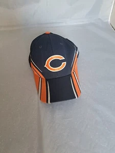 NFL Auténtica Lateral RBK Fútbol Americano Chicago Bears Azul Marino Naranja Gorra Gorra (F-2) - Imagen 1 de 5