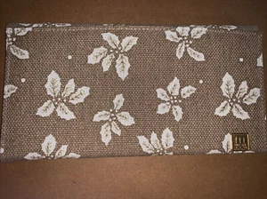 Classic Miche Shell Holly Woven Jute w/ Gold Glittered Accents Holiday Poinsetti - Picture 1 of 6