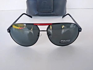 POLICE Aviator Mens Sunglasses w Case - Made in Italy - Model #2 S8480G COL OK59 - Picture 1 of 10
