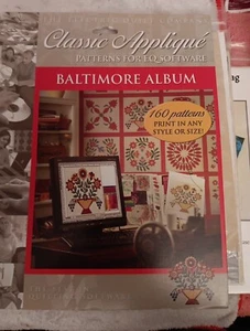 THE ELECTRIC QUILT COMPANY, THE BALTIMORE ALBUM 160 PATTERNS PRINT IN ANY STYLE - Picture 1 of 7