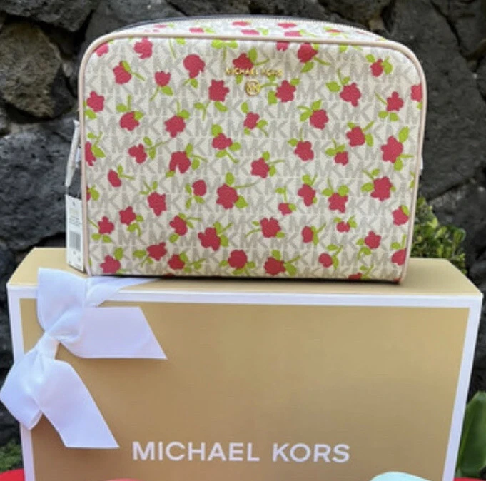 Michael Kors Jet Set Floral Large Travel Organizer Pouch