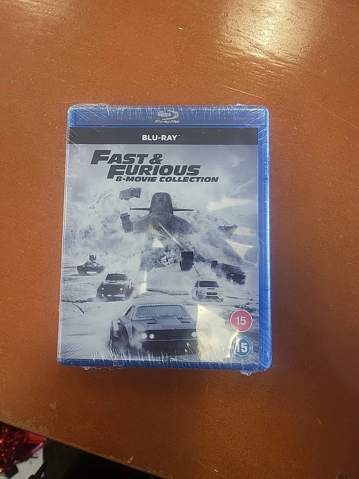 Fast & Furious: 8-Movie Collection Blu-Ray Film Movie Boxset Driving Racing  - Image 1 of 4