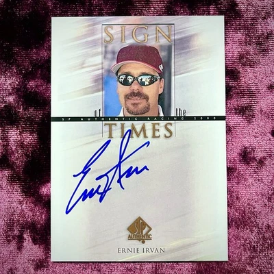 Ernie Irvan 2000 SP Sign Times Autograph MINT NASCAR Auto Racing HOF UD Legends - Image 1 of 2