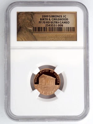 2009-S BIRTH & CHILDHOOD PROOF LINCOLN CENT NGC PF70RD ULTRA CAMEO 531008 - Image 1 of 2