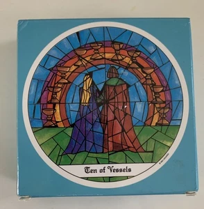 Vintage Tarot des Kreuzgangs Runde Komplettsatz Michelle Leavitt US Spiele - Bild 1 von 5