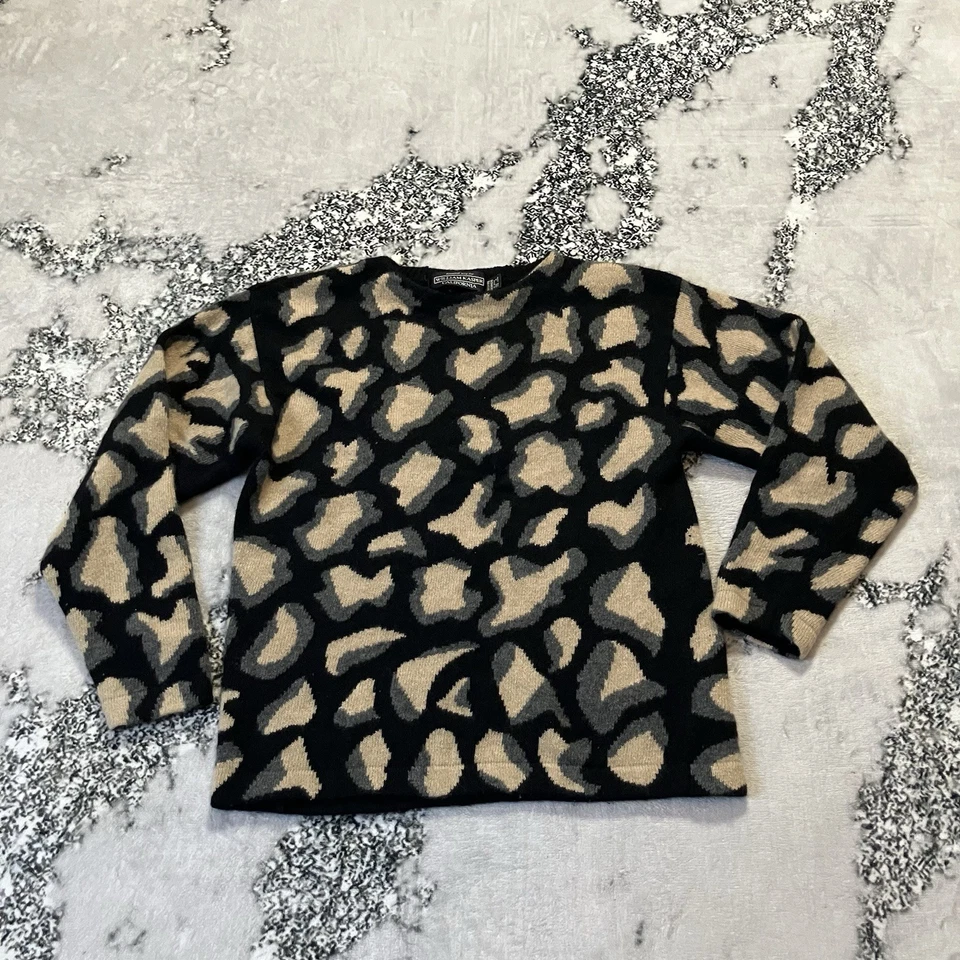 Suéter De Colección Randall Roy William Kasper Cachemira Pura Para Mujer Talla L Estampado Foto 1 de 4