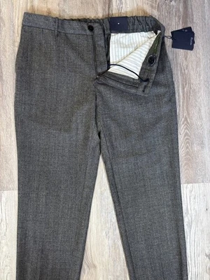 NWT Incotex Wool Easy Pants Size 32 waist (50 EUR) Drawstring - Image 1 of 4