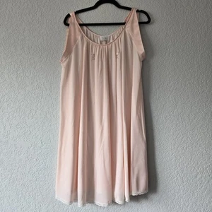 lucie ann M vintage pink nightgown Mini Dress - Picture 1 of 9