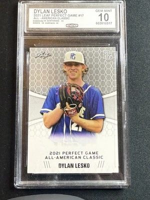 Dylan Lesko 2021 Leaf Perfect Game CCG 10 RC - Image 1 of 2