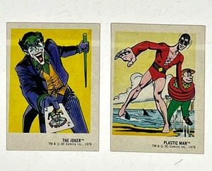 1978 DC Super Heroes Aufkleber EX-MT The Joker 15, Plastic Man 27 Sunbeam KEIN LOGO - Bild 1 von 5