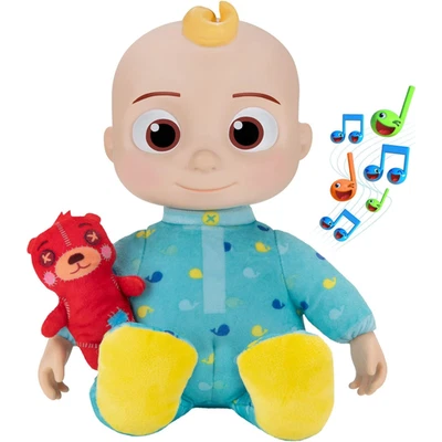 Cocomelon Musical Bedtime JJ Plush Doll with Sound and Soft Body