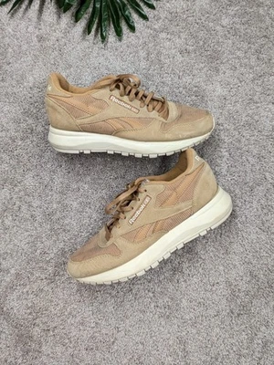 Reebok Zapatos Clásicos Mujer Talla 8 Tostado Pana Gamuza Entrenador Tenis Retro Foto 1 de 4