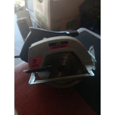 Vintage Craftsman 7-1/4" Circular Saw 2 HP Model 31510951 USA Sears 5400 RPM Bla - Image 1 of 3