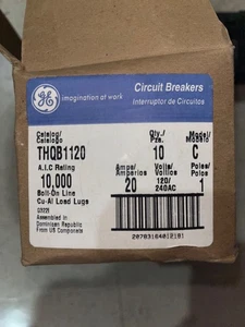 Lot of 15  20A single pole GE THQB1120GFT GE NEW IN BOX  - Picture 1 of 2