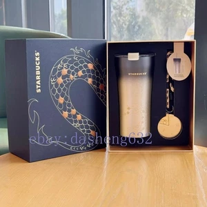 16oz 2024 China Starbucks STTOKE Dragon Year SUS Desk Tumbler Anhänger Geschenkbox - Bild 1 von 6