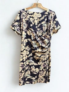 Soft Surroundings Hyannis True Navy Rose Faux Wickelkleid XL regulärer Preis 130 $ - Bild 1 von 5