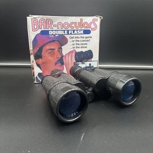 Bar-Noculars VTG Binoculars Double Flask 16 oz Spencer Gag Gift 1984 Novelty Box - Picture 1 of 11