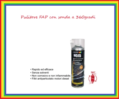 MOTIP M515 PULITORE FILTRO FAP SPRAY 500ML con sonda a 360 gradi per spia accesa - Immagine 1 di 2