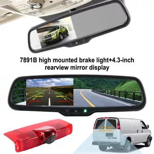 4.3'' Mirror Monitor Reversing Backup HD Camera For Chevy Express Van GMC Savana - Picture 1 of 23