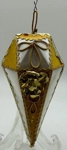 3 1970s Golden Christmas Ornaments 1 Kitschy Japan Rice Paper 2 HongKong Angels - Picture 1 of 24