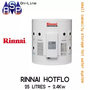 RINNAI HOTFLO ELECTRIC HOT WATER STORAGE - 25L - 2.4Kw ( PLUG IN) - Picture 1 of 2