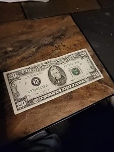 Vintage A Rare Collectors 1988 B $20 Twenty Dollar Bill Note Uncommon Serial # - Picture 1 of 8