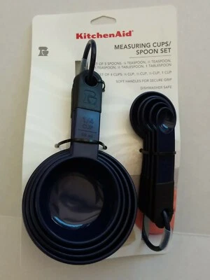 Kitchen Aid 4 Cup & 5 Spoon Measuring Set - Black Violet - Purple KE475OHBUA - Image 1 of 4