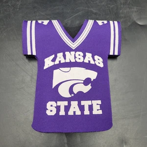 Kansas State Wildcats Purple T-Shirt Can Drink Koozie NCAA Football Coors Light - Picture 1 of 7