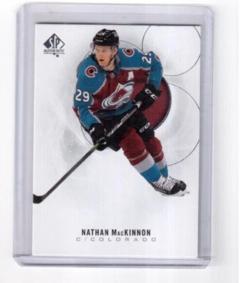 2020-21 SP Authentic Base Card # 94 Nathan MacKinnon Colorado Avalanche - Image 1 of 2