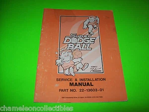 SUPER DODGE BALL TECHNOS ORIGINAL VIDEO JUEGO ARCADE MANUAL DE REPARACIÓN - Imagen 1 de 1