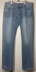 Vintage Levis 501 Jeans Mens 33x30 (33x29) Blue Original Fit Button Fly NICE - Bild 1 von 11