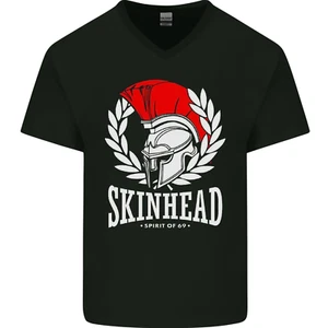 Camiseta de algodón Skinhead troyano romano música punk cuello en V - Imagen 1 de 37