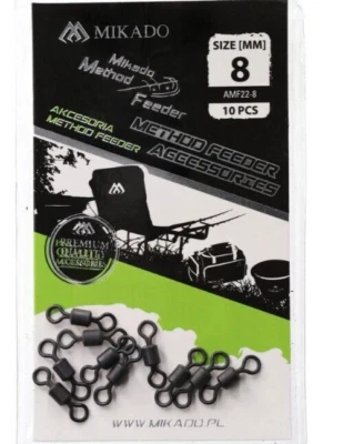 Mikado Method Feeder Swivel Wirbel Nr. 8 10 Stück. AMF22-8