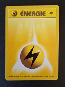Electric Energy 100/102 1St Edition Wizards Base Set Pokemon Card Fr - Picture 1 of 2