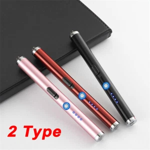 Cool Electric Long Arc Lighters USB Rechargeable Candle, BBQ, Cigarette, Kitchen - Picture 1 of 40