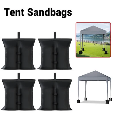 LOEFME Gazebo Sand Bag Weights 4x Heavy Duty Feet Leg Pole Anchor Tent Marquee Sandbag