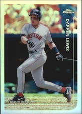 1999 Topps Chrome Refractors Boston Red Sox Baseball Card #157 Darren Lewis
